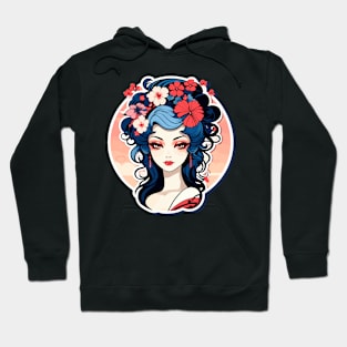 Geisha Illustration Hoodie